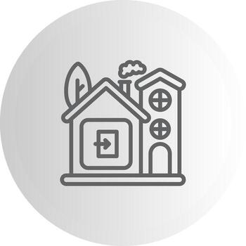 hogar salida escalable Arte formar gráfico vector