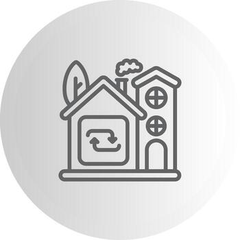 Home Repeat Elegant UI Object Graphic vector