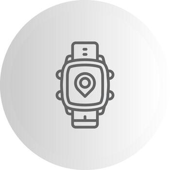 Smart Watch Location Scalable Art Form Graphic vector