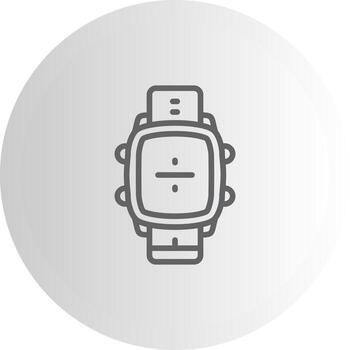 inteligente reloj dividir elegante ui objeto gráfico vector