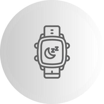 Smart Watch Sleep Dashboard UI Element Graphic vector