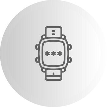 inteligente reloj alfiler código móvil ui marca diseño vector