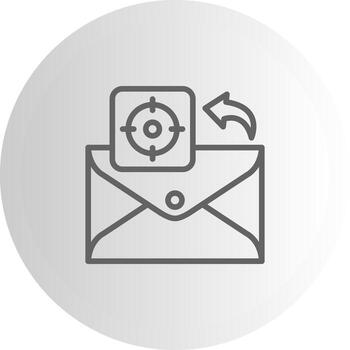 correo electrónico objetivo profesional ui gráfico diseño vector