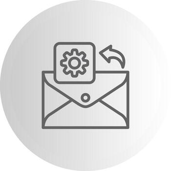 correo electrónico ajuste Listo forma activo vector