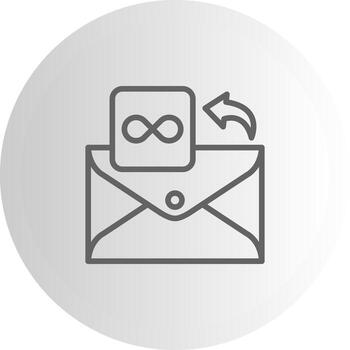 Email Infinity Mobile UI Mark Design vector
