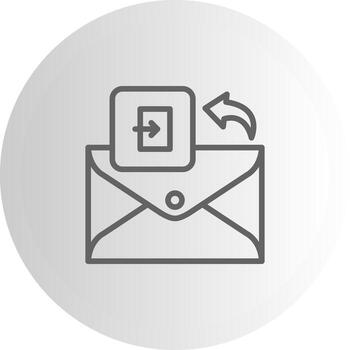 Email Exit Dynamic Shape Asset vector