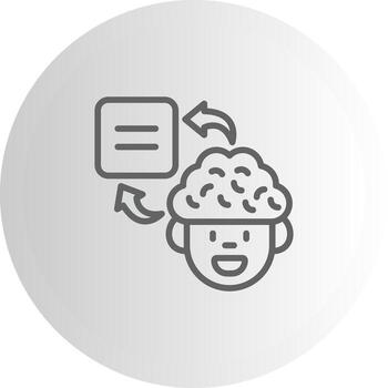 Brain Equal Professional UI Symbol Graphic vector
