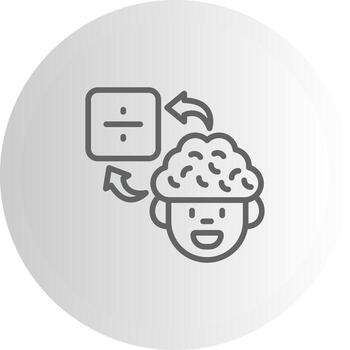 cerebro dividir ux símbolo conjunto representación vector