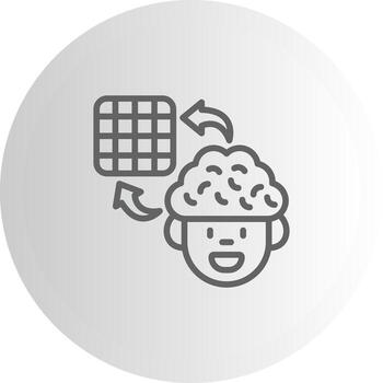 Brain Grid Dashboard UI Element Graphic vector