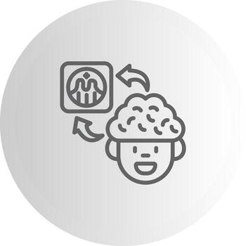 Brain Graph UI Pack Element Layout vector