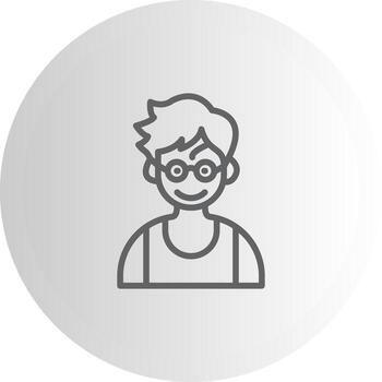 chico nerd rápido carga diseño activo vector