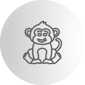 Grinning Monkey Display Ready Asset vector