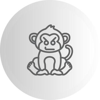 Bad Monkey Display Optimized Graphic Asset vector