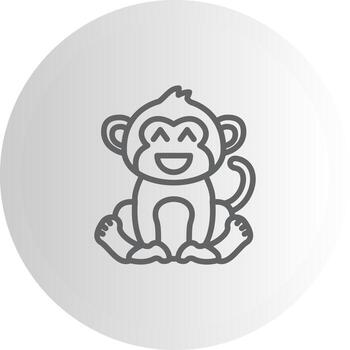 Monkey Haha Scalable UI Form Graphic vector