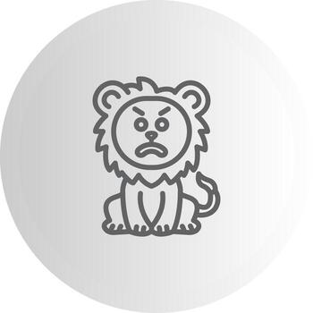 enojado león usuario interfaz gráfico activo vector