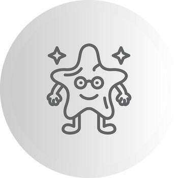 estrella nerd sin costura icónico Arte representación vector