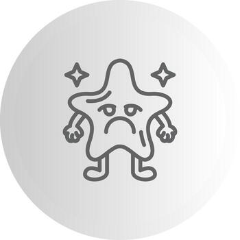 haciendo pucheros estrella mínimo visual objeto formar vector