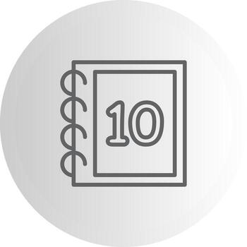 matemáticas diez elegante ui objeto gráfico vector