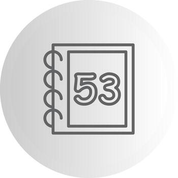 Math Fifty Three Mobile App Symbol Layout vector