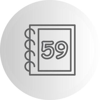 matemáticas cincuenta nueve estructura metálica gráfico objeto diseño vector