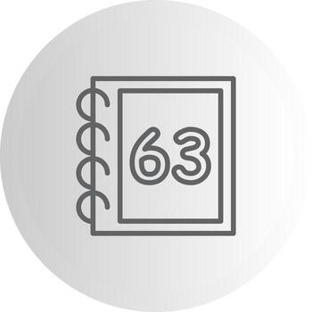 Math Sixty Three Clean UX Sketch Illustration vector