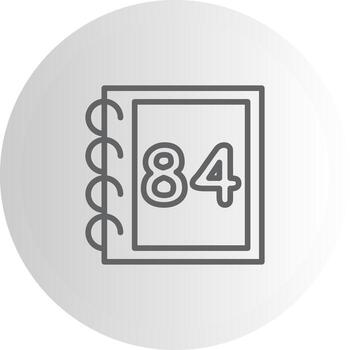 Math Eighty Four Iconic Design Element Layout vector