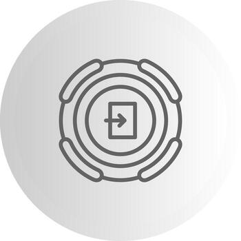 Exit Professional UI Symbol Graphic vector