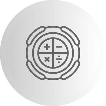 calculadora simplificado ux elemento iconografía vector