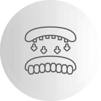 Dentures Display Optimized Graphic Asset vector