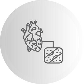 Coronary Artery Bypass Product Interface Visual Element vector
