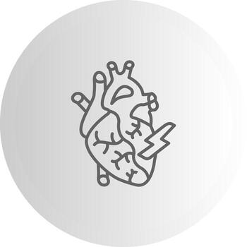 Myocardial Infarction Abstract UI Element Design vector