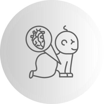 Congenital Heart Defect Dashboard UI Element Graphic vector