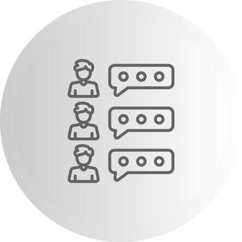 Comment Section Compact Design Representation Layout vector