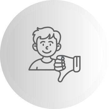 negativo realimentación usuario interfaz elemento gráfico vector