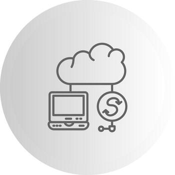 nube devops resumen línea dibujo ilustración vector