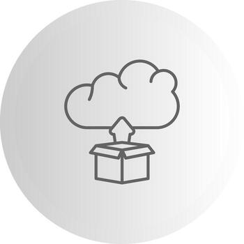 Cloud App Deployment Clean UX Sketch Illustration vector