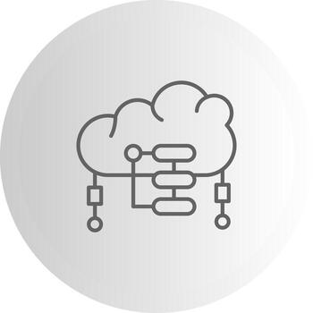 Cloud Logging High Resolution Sketch Graphic vector