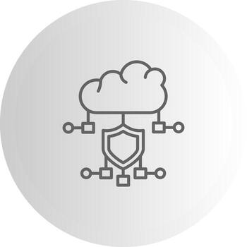 Cloud Cybersecurity UI Pack Element Layout vector