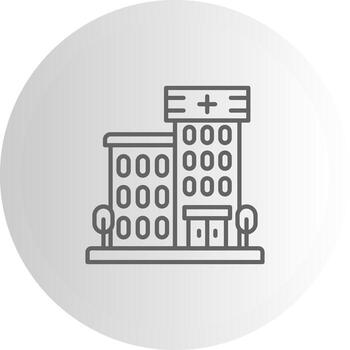 hospital edificio característica realce marca diseño vector