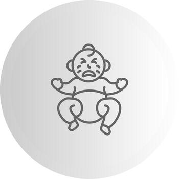 Infant Cry Dashboard UI Element Graphic vector