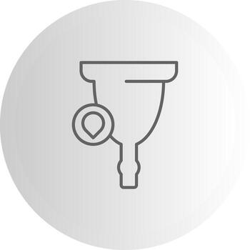 Menstrual Cup Dashboard UI Element Graphic vector
