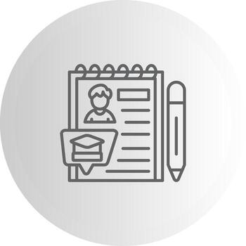 Academic Transcript Display Ready Asset vector