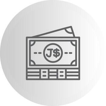 Jamaica Notes Dashboard UI Element Graphic vector