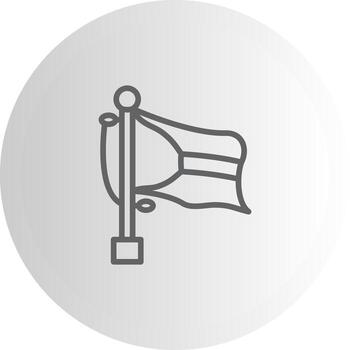 Flag Kuwait Dashboard UI Element Graphic vector