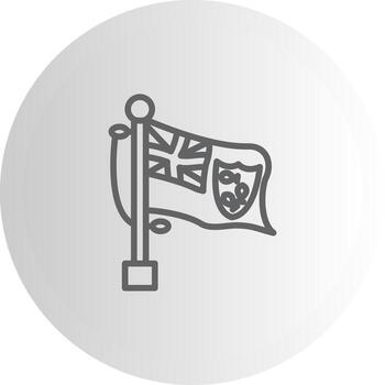 Flag Anguilla Dashboard UI Element Graphic vector