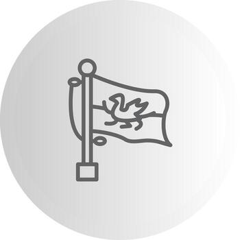 Flag Wales Scalable UI Form Graphic vector