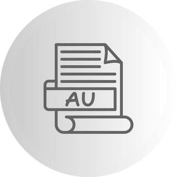 AU Elegant UI Object Graphic vector