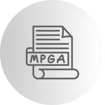 MPGA Branded Object Graphic vector