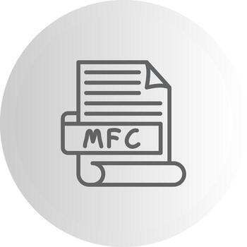 MFC Mobile App Symbol Layout vector