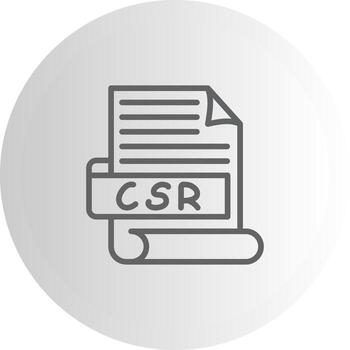 CSR Interactive Design Glyph Mark vector